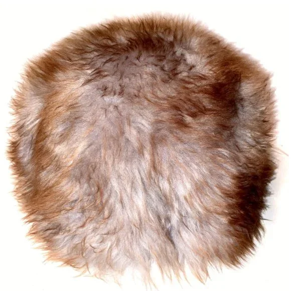 Fur Hat Vintage Brown in Box 50s 60s Mink? Excellent Condition - Picture 1 of 13